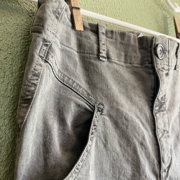 NWT Anthropologie High-Waisted Gray Ankle Pants - Picture 2 of 7